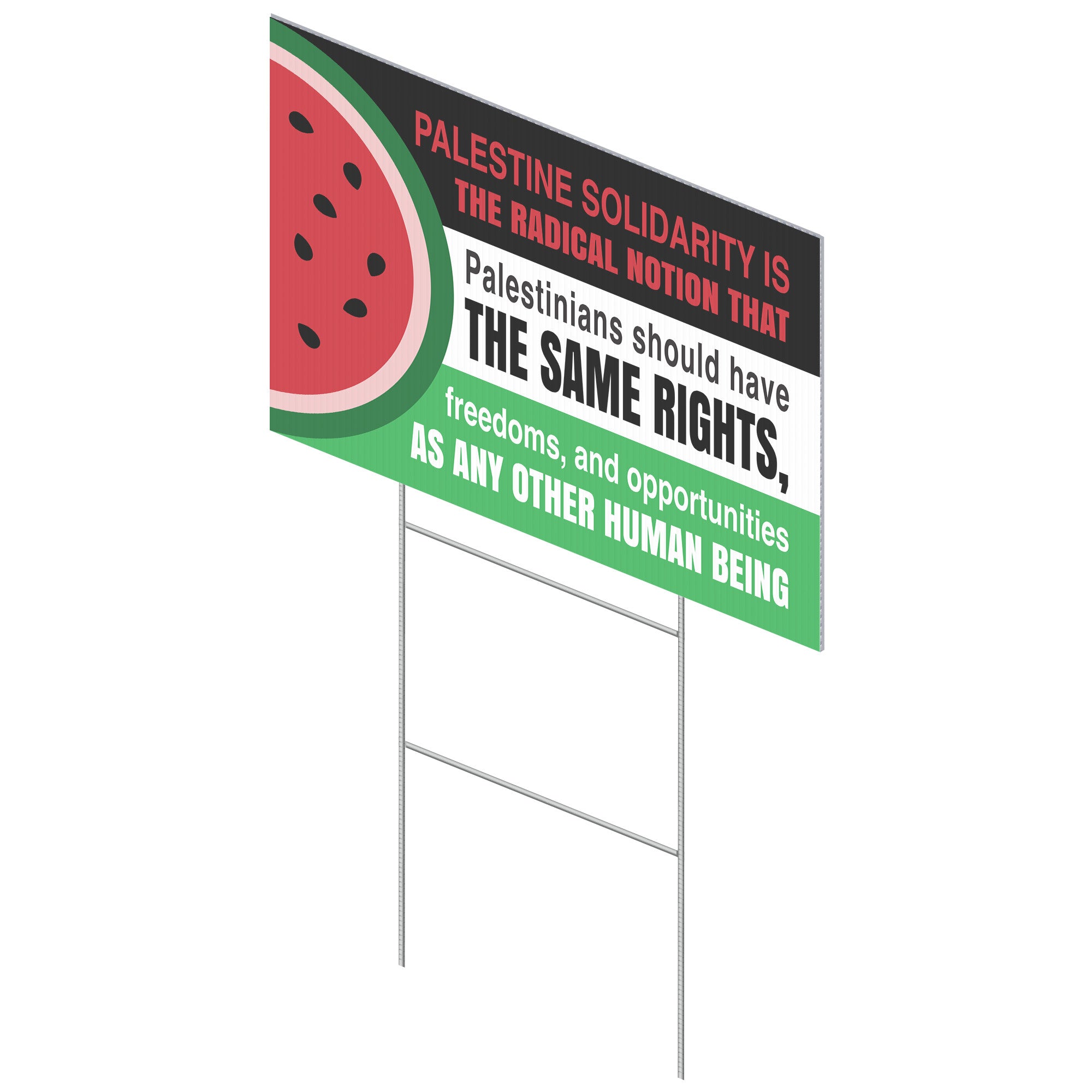Palestine Solidarity Yard Sign
