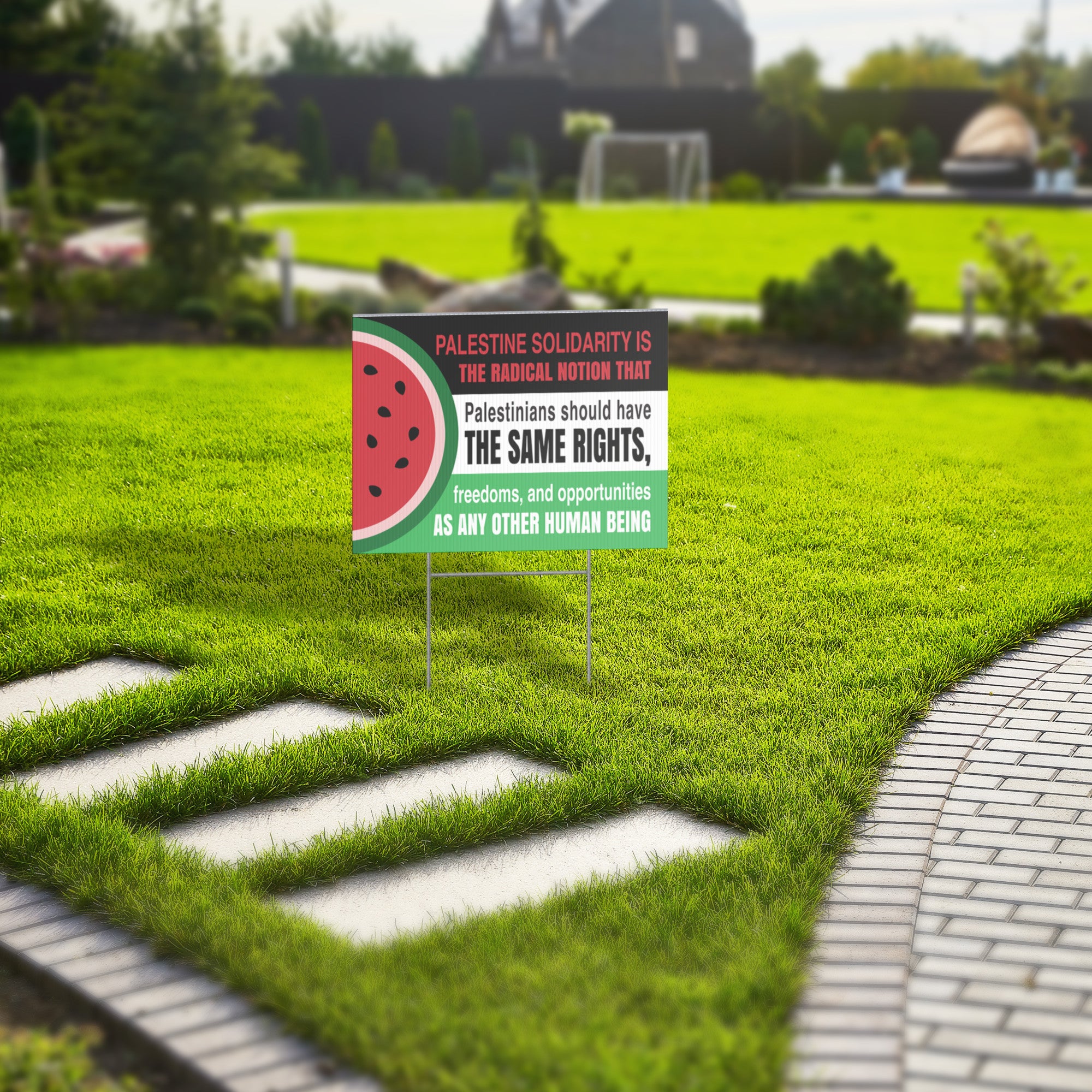 Palestine Solidarity Yard Sign