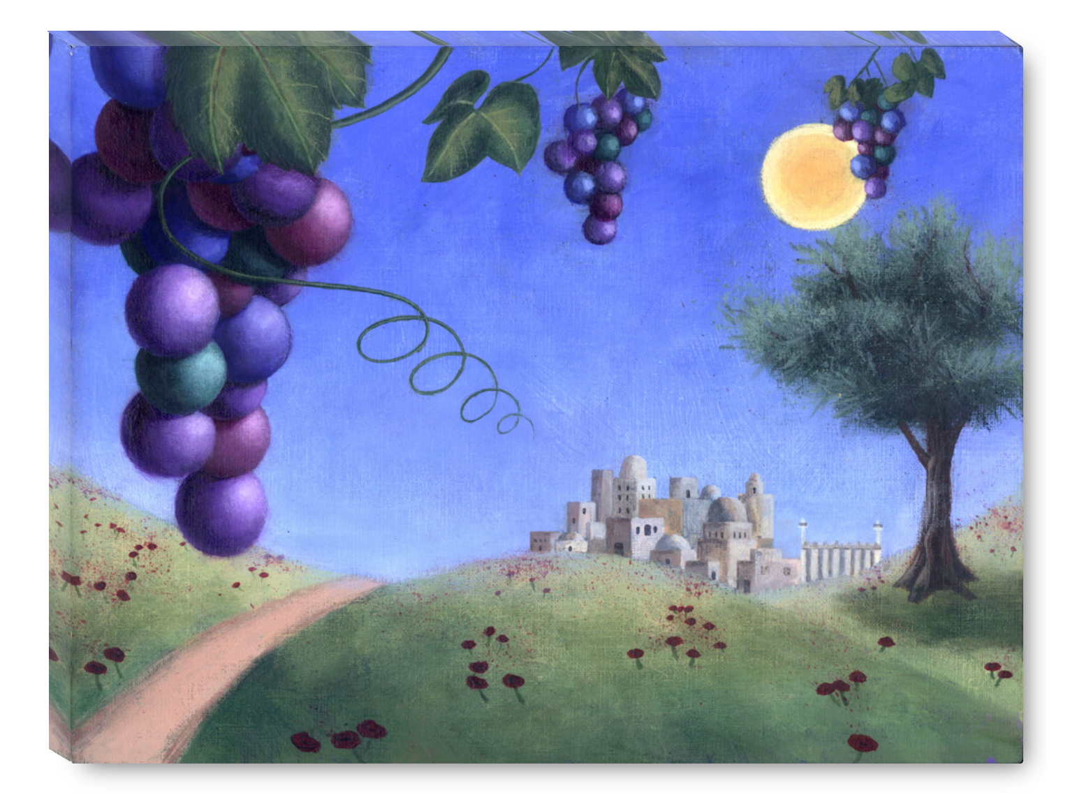 Ancient Hebron 16" x 12" Giclée Stretched Canvas Print