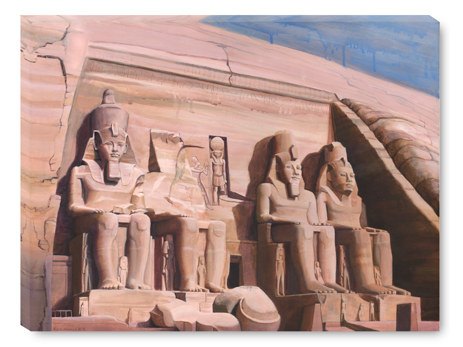 Abu Simbel 24" x 18" Giclée Stretched Canvas print