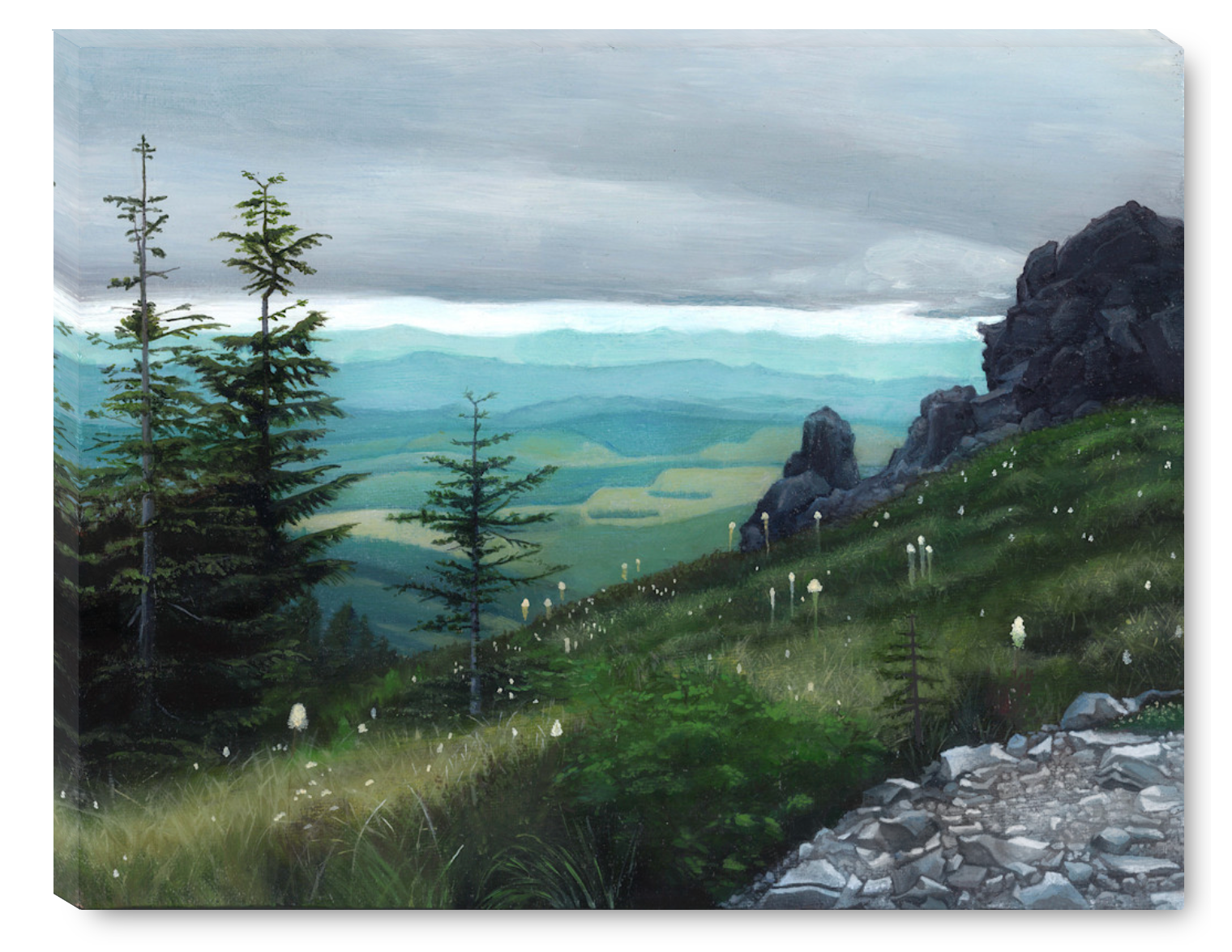 Silver Star Mountain 15" x 12" Giclée Stretched Canvas Print