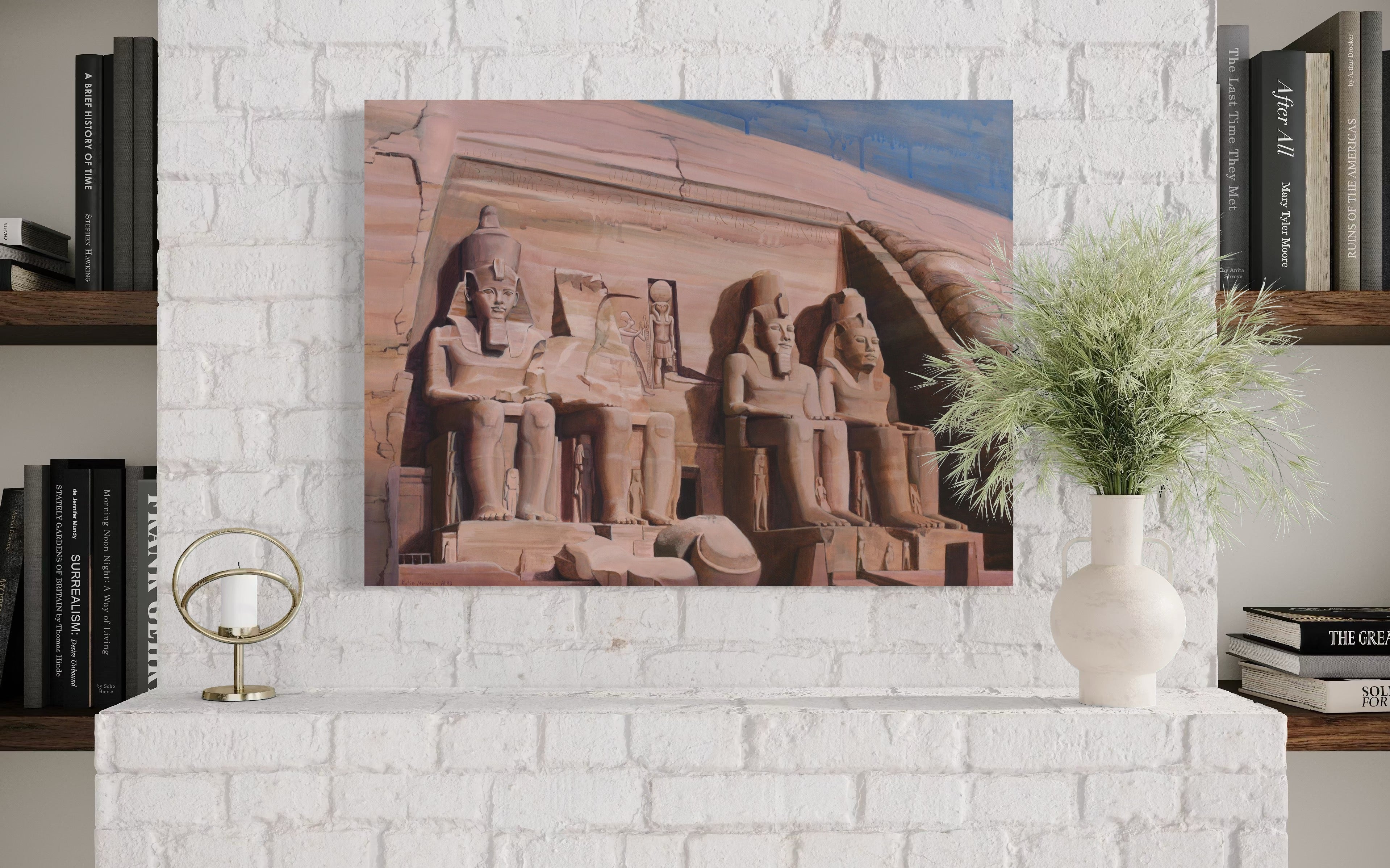 Abu Simbel 24" x 18" Giclée Stretched Canvas print