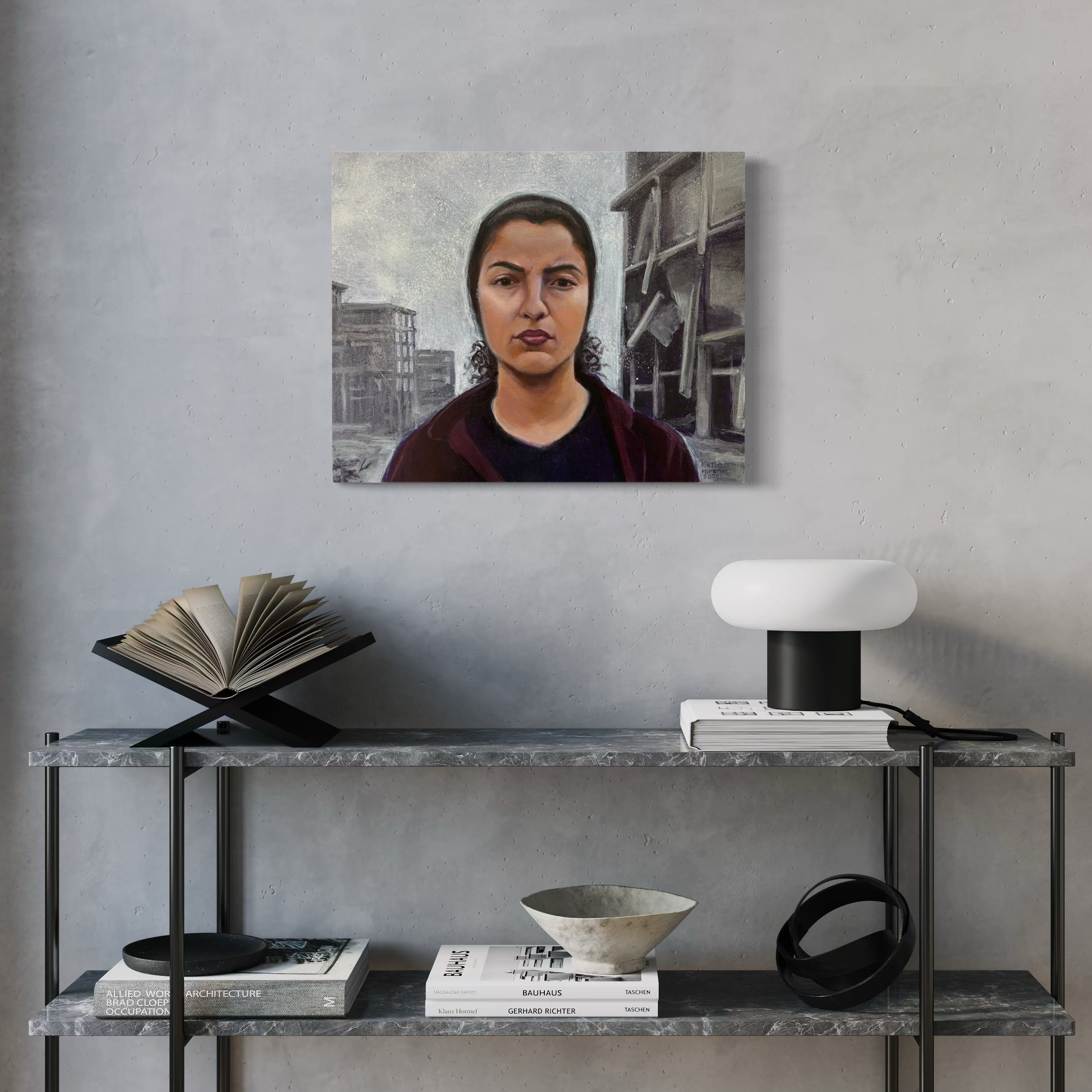 Wizard Bisan 20" x 16" stretched canvas print