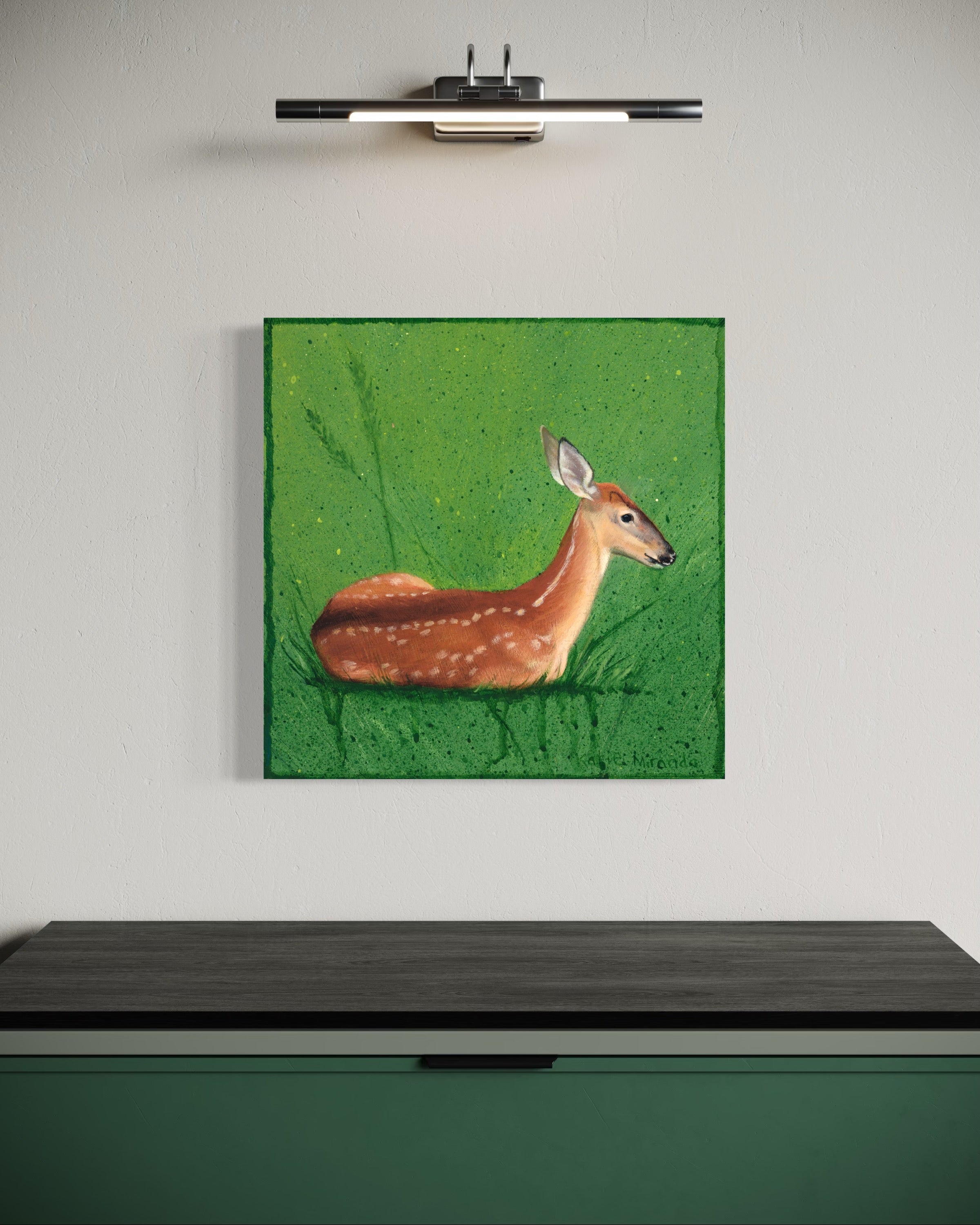 Fawn 2 gicleé 16 x 16 inch stretched canvas print
