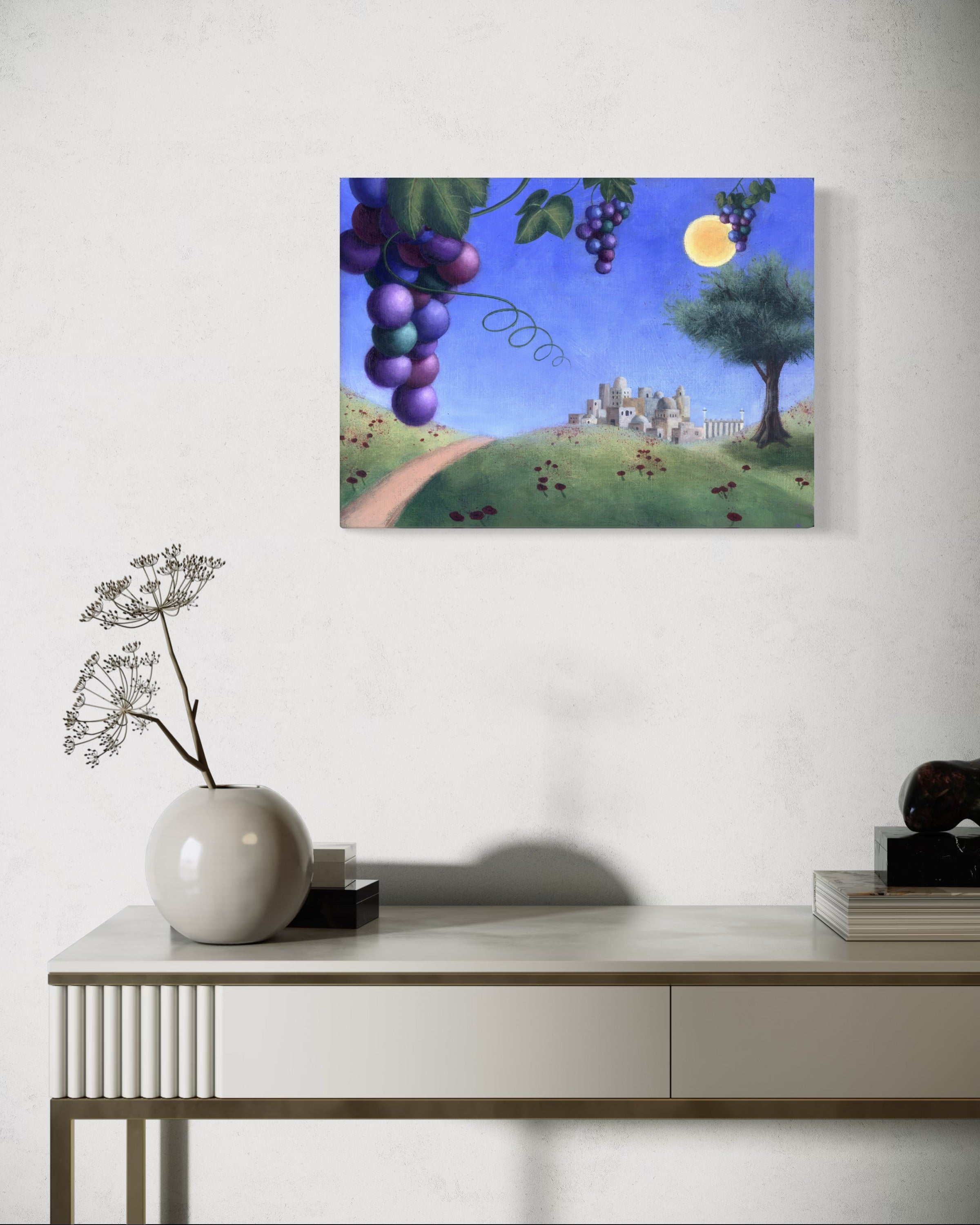 Ancient Hebron 16" x 12" Giclée Stretched Canvas Print