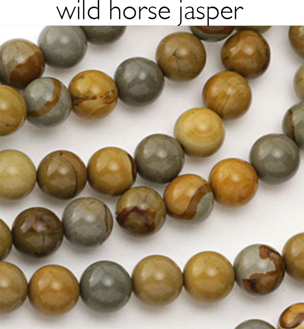 wild horse jasper for iman earrings