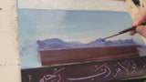 Illustrated Quran: Surah ya-sin 57-58 oil painting