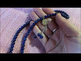 Faith Arabic calligraphy prayer beads: amethyst tasbih video