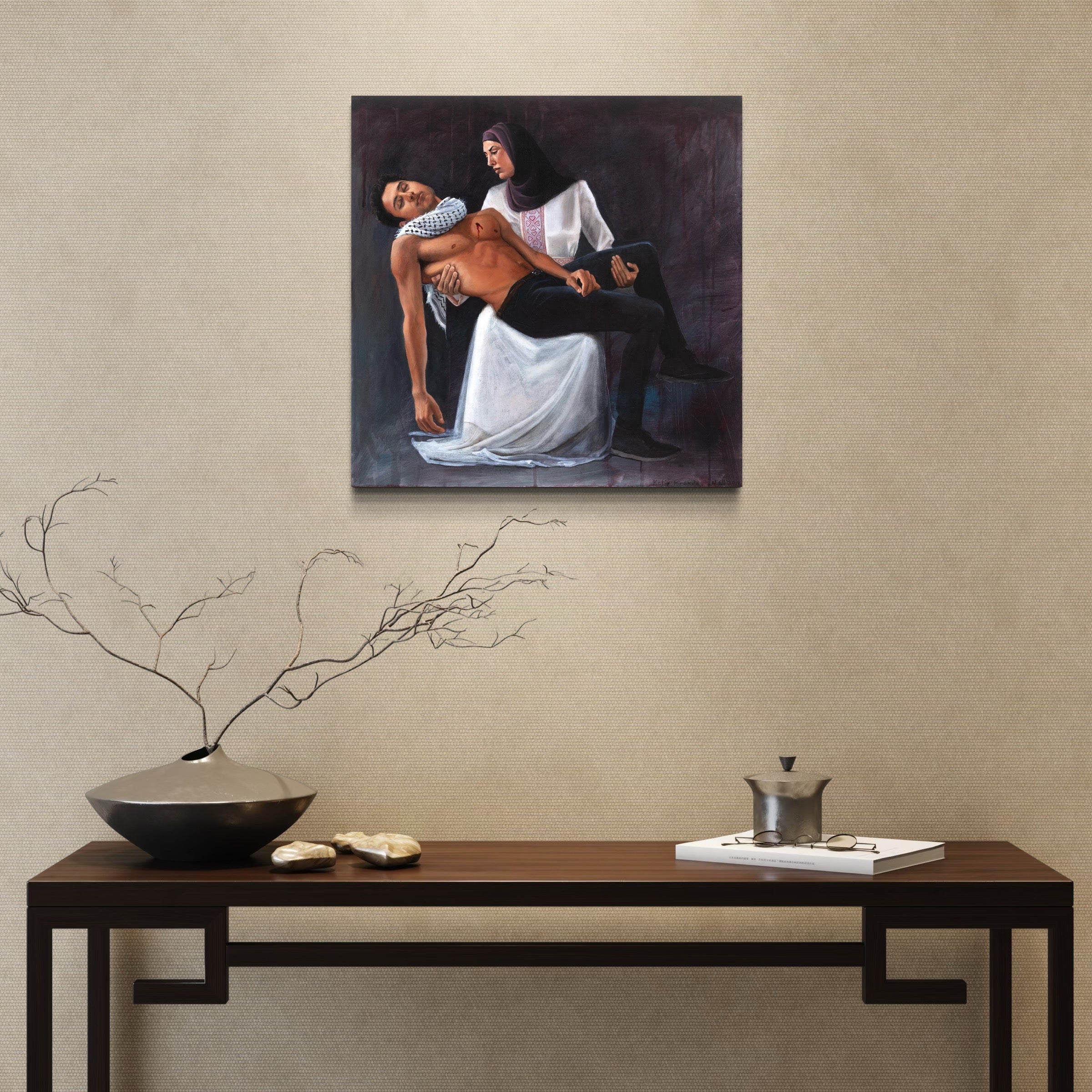 Pieta original oil painting