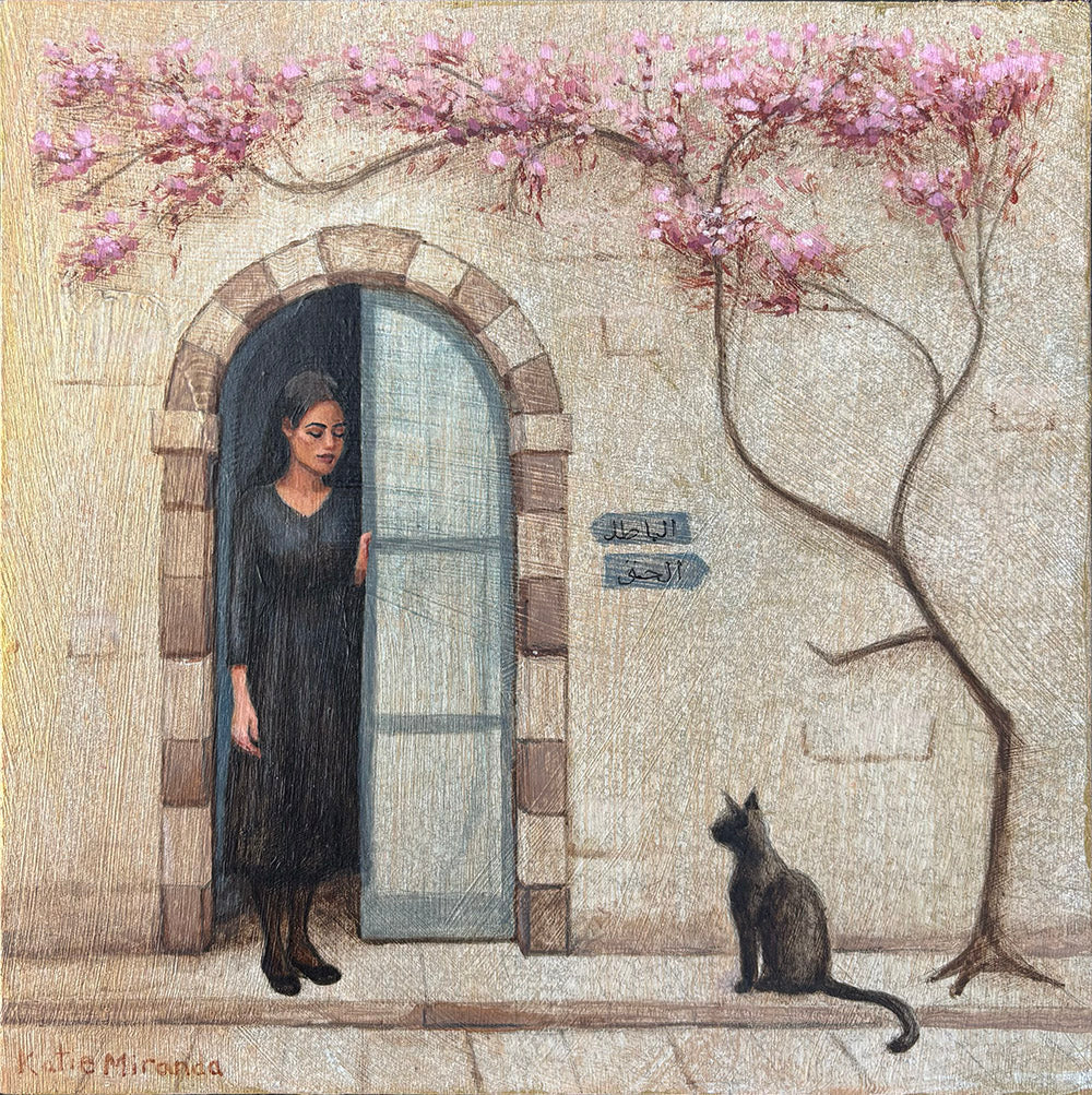 Lady and Cat Study