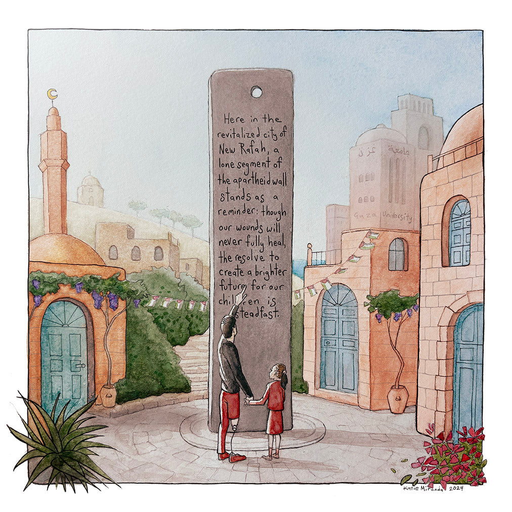 New Rafah - 16" x 16" Framed and Matted Print