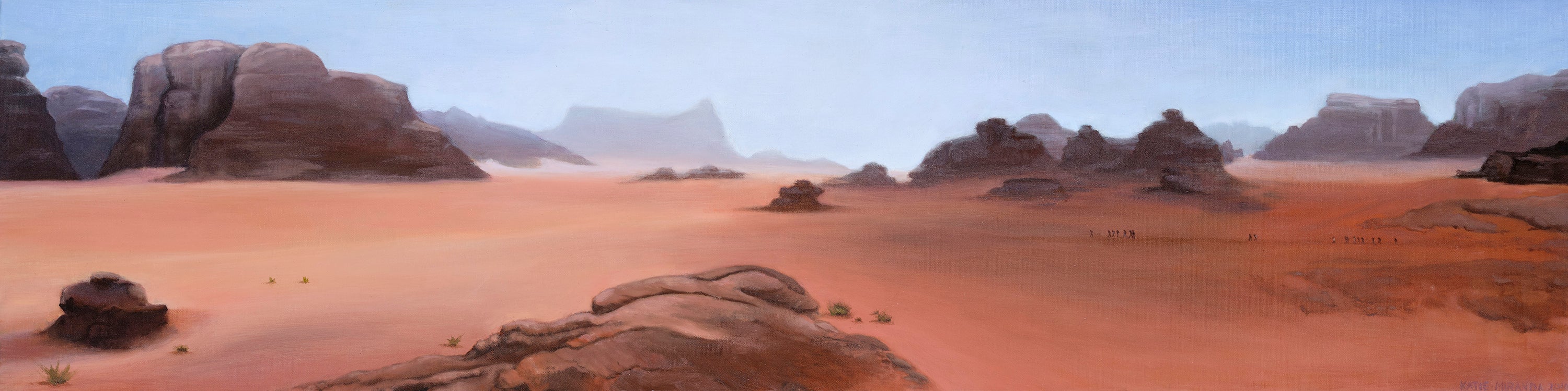 Wadi Rum 12" x 48" original painting on canvas