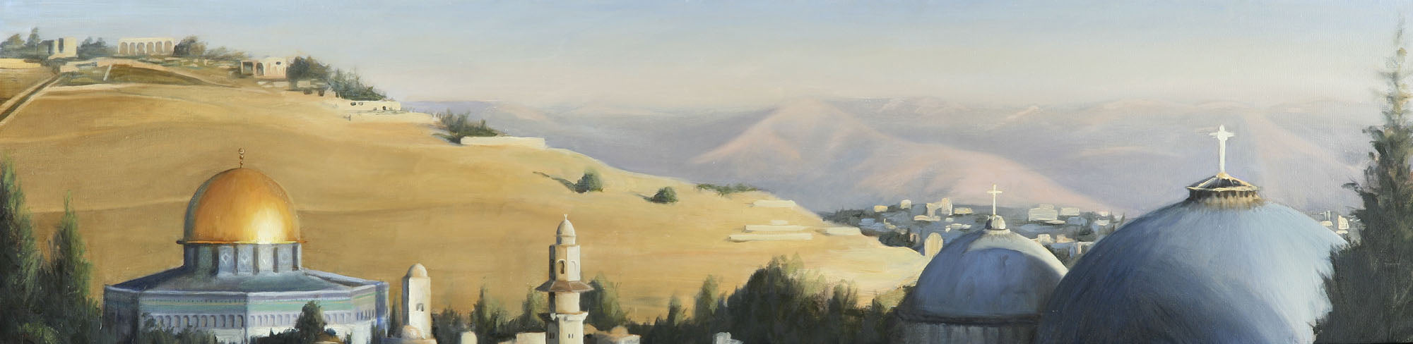 Jerusalem Horizons 12" x 48" Giclée Stretched Canvas Print