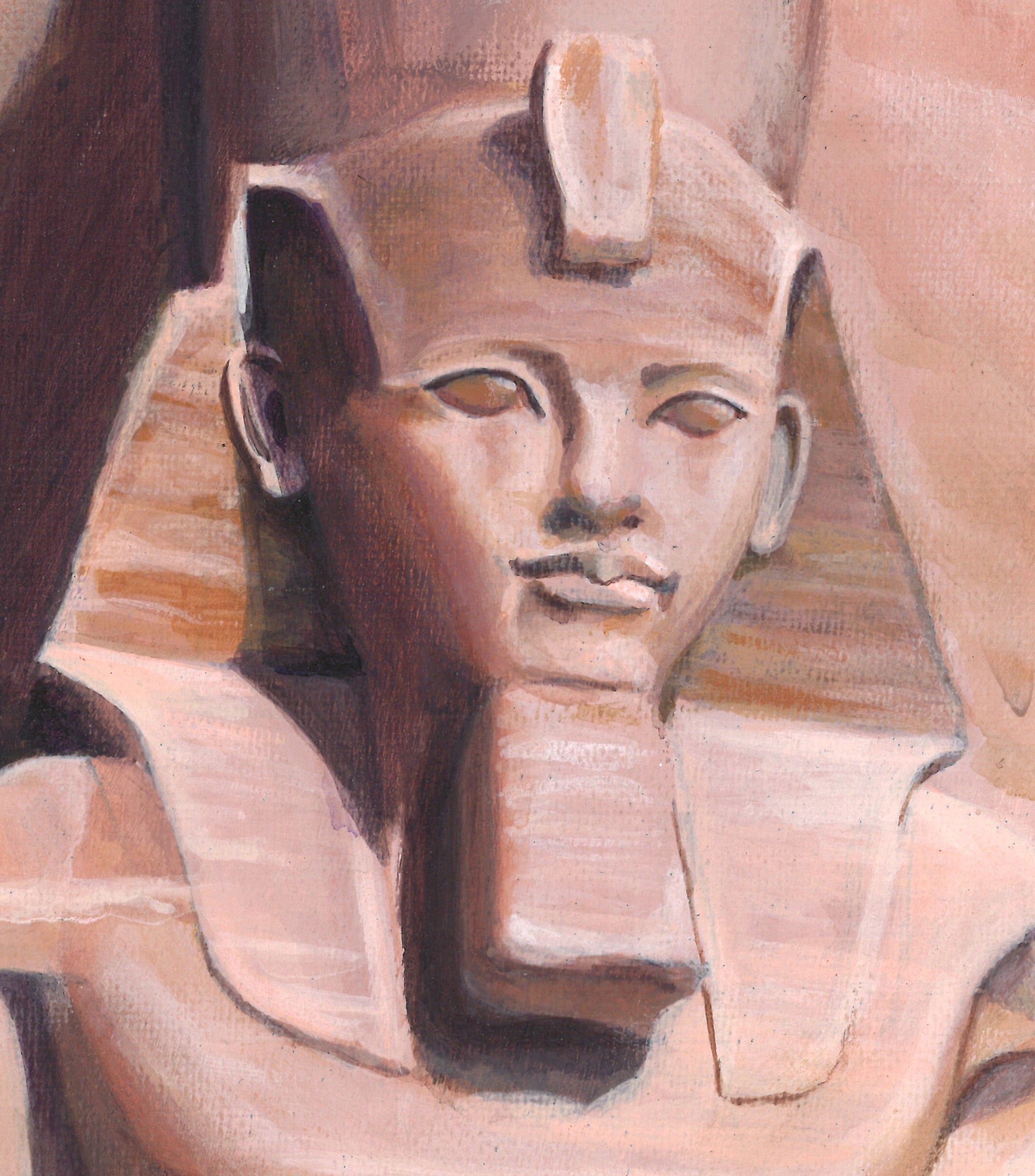 Abu Simbel Giclée Stretched Canvas print