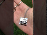 Palestine necklace in Sterling Silver Arabic calligraphy video