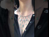 Silver Turquoise Waterfall Necklace video